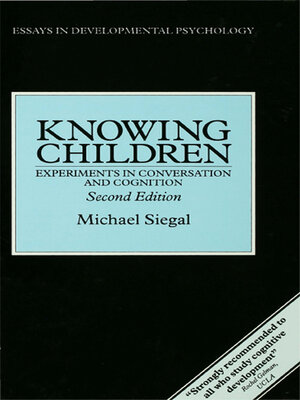 cover image of Knowing Children